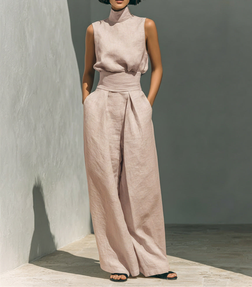 Women's Sleeveless Two-Piece Set