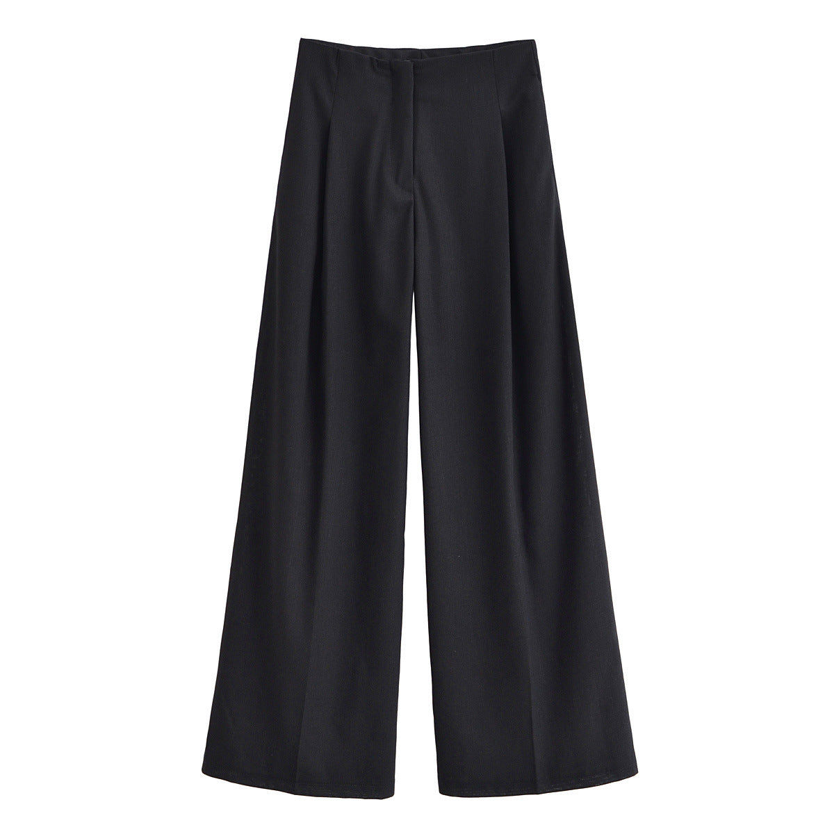 Women's Pleated Linen Blend Trousers