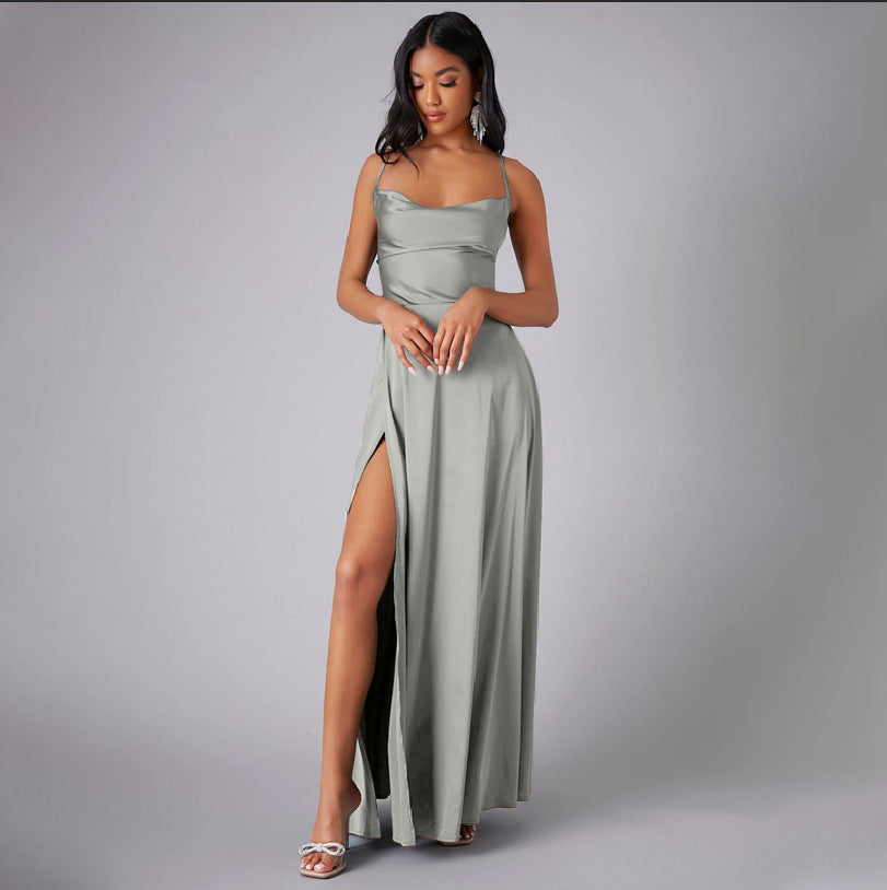 Women's Backless Strapless Bodycon Maxi Dress