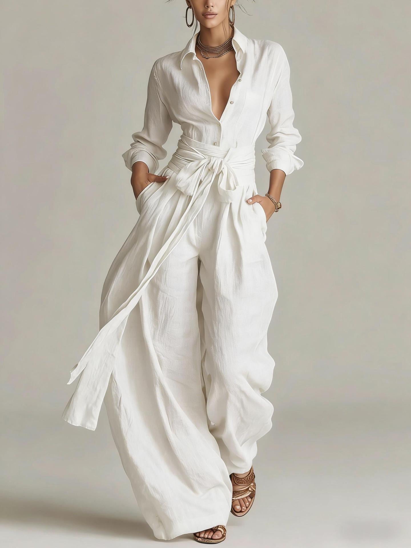 Women's High-Waisted Two-Piece Set