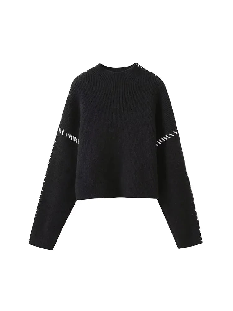 Becimi Women's Turtleneck Knit Sweater