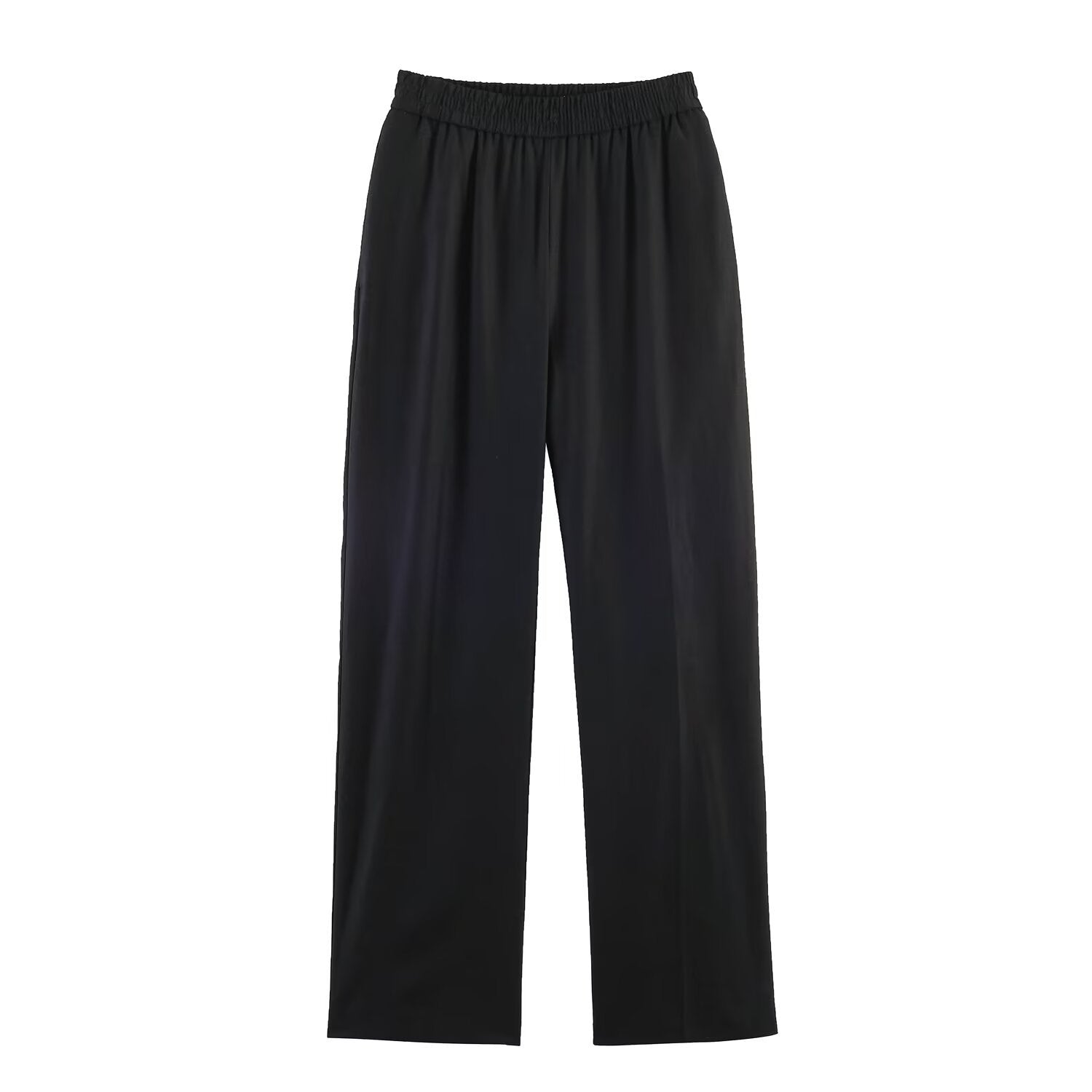 Women's Straight-Leg Linen Blend Trousers