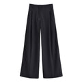 Women's Pleated Linen Blend Trousers