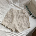 Women's Cargo-Pocket Linen Shorts