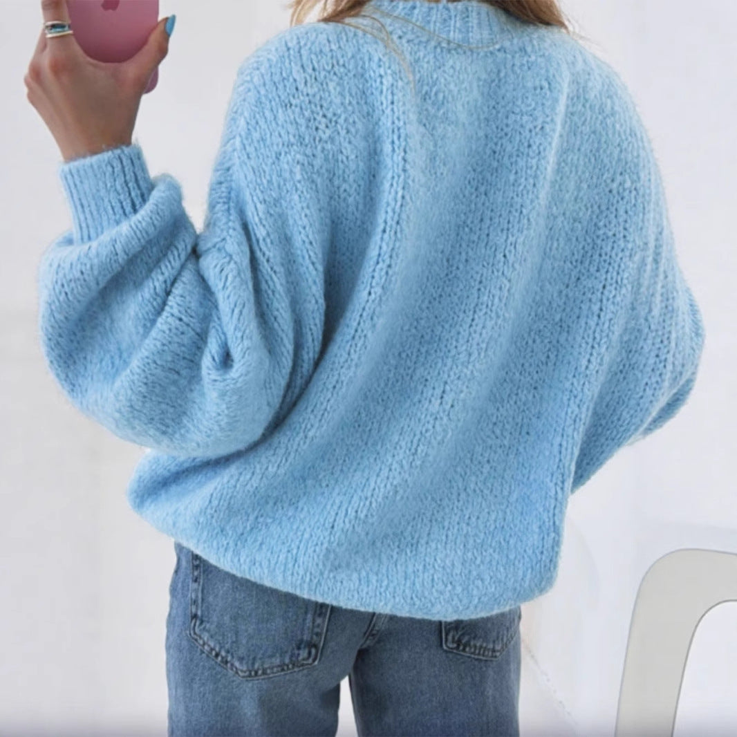 Becimi Women's Long Sleeve Knit Sweater