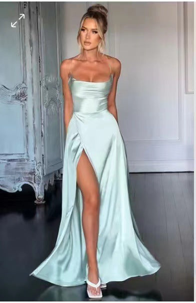 Women's Backless Strapless Bodycon Maxi Dress
