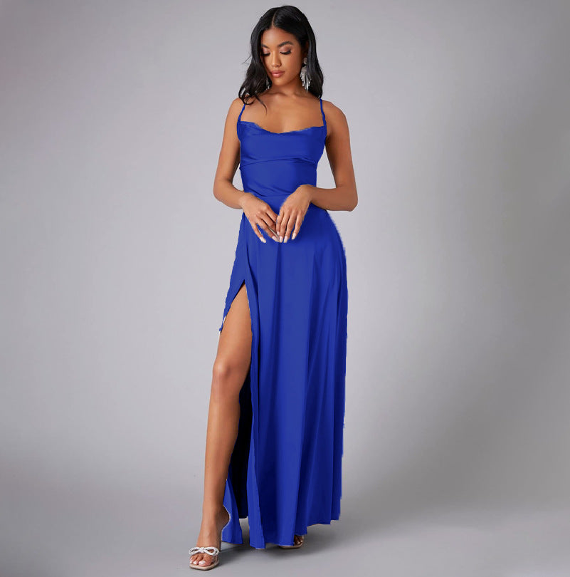 Women's Backless Strapless Bodycon Maxi Dress