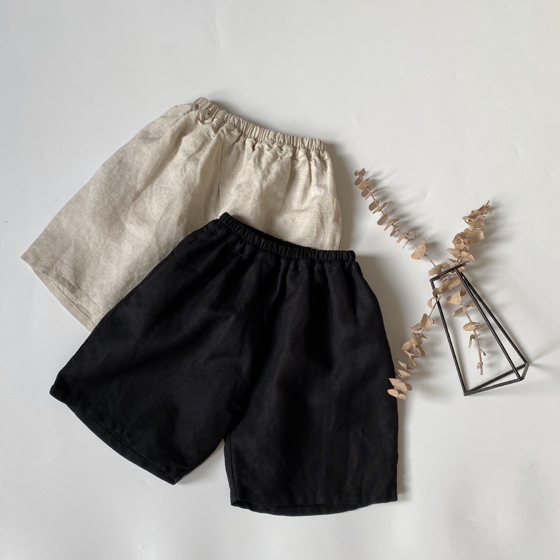 Women's Wide-Leg Cotton-Linen Trousers