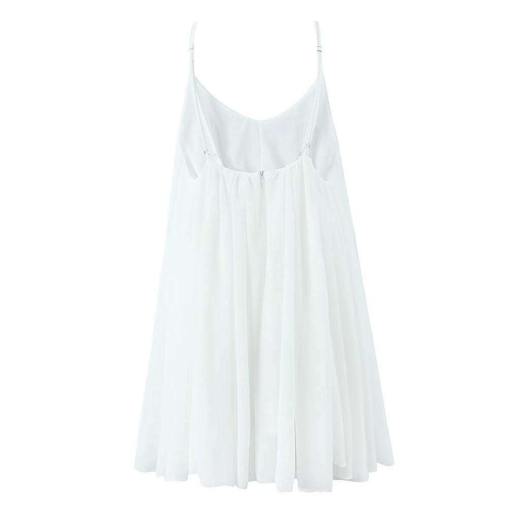 Women's Backless V-Neck Suspender Romper
