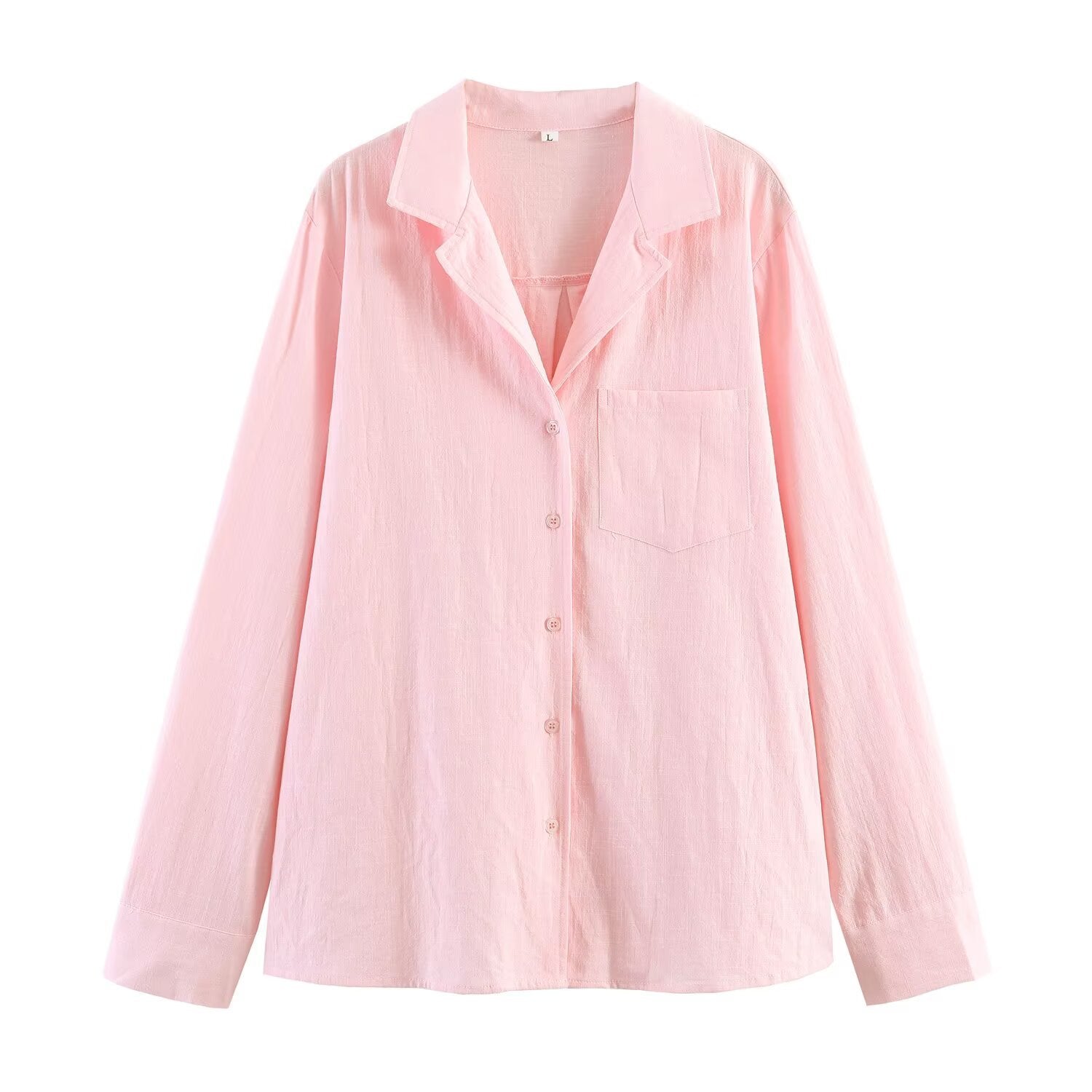 Women's Linen Shirt & Tapered Pants Set