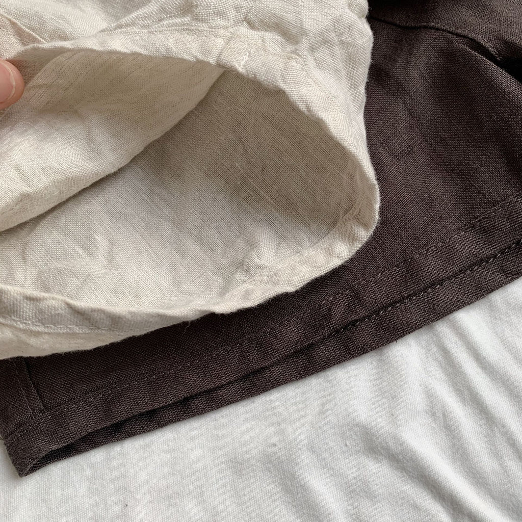 Women's Cargo-Pocket Linen Shorts