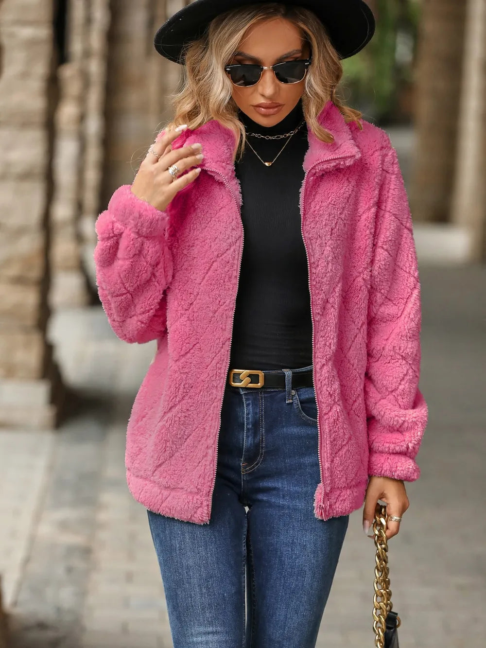 Women's Zip Pocket Coat