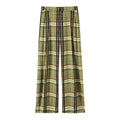 Women's Checked Casual Linen Pants