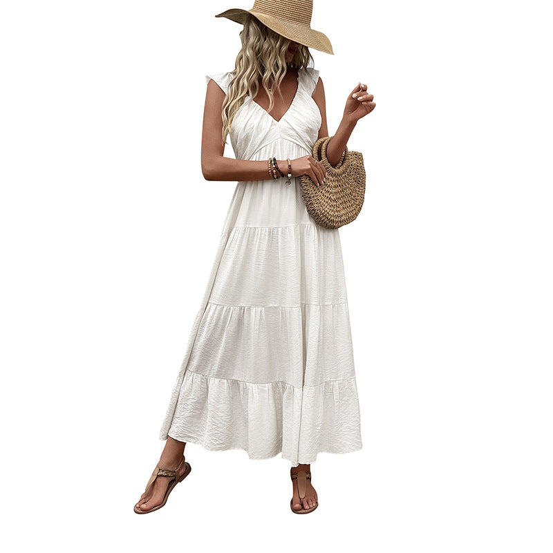 Women's Vacation Linen Slip Dress