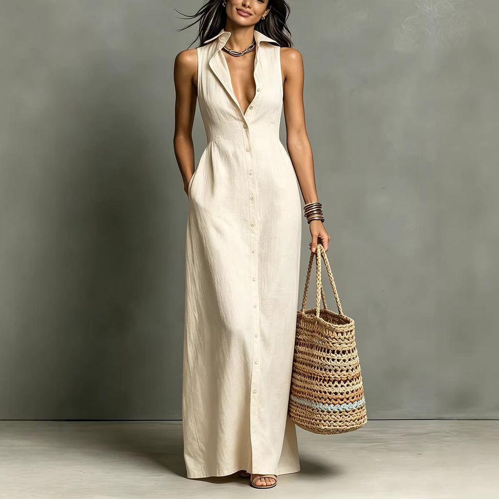 Becimi Women's Sleeveless Pocket Dress