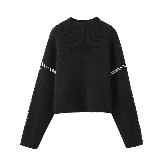 Becimi Women's Turtleneck Knit Sweater