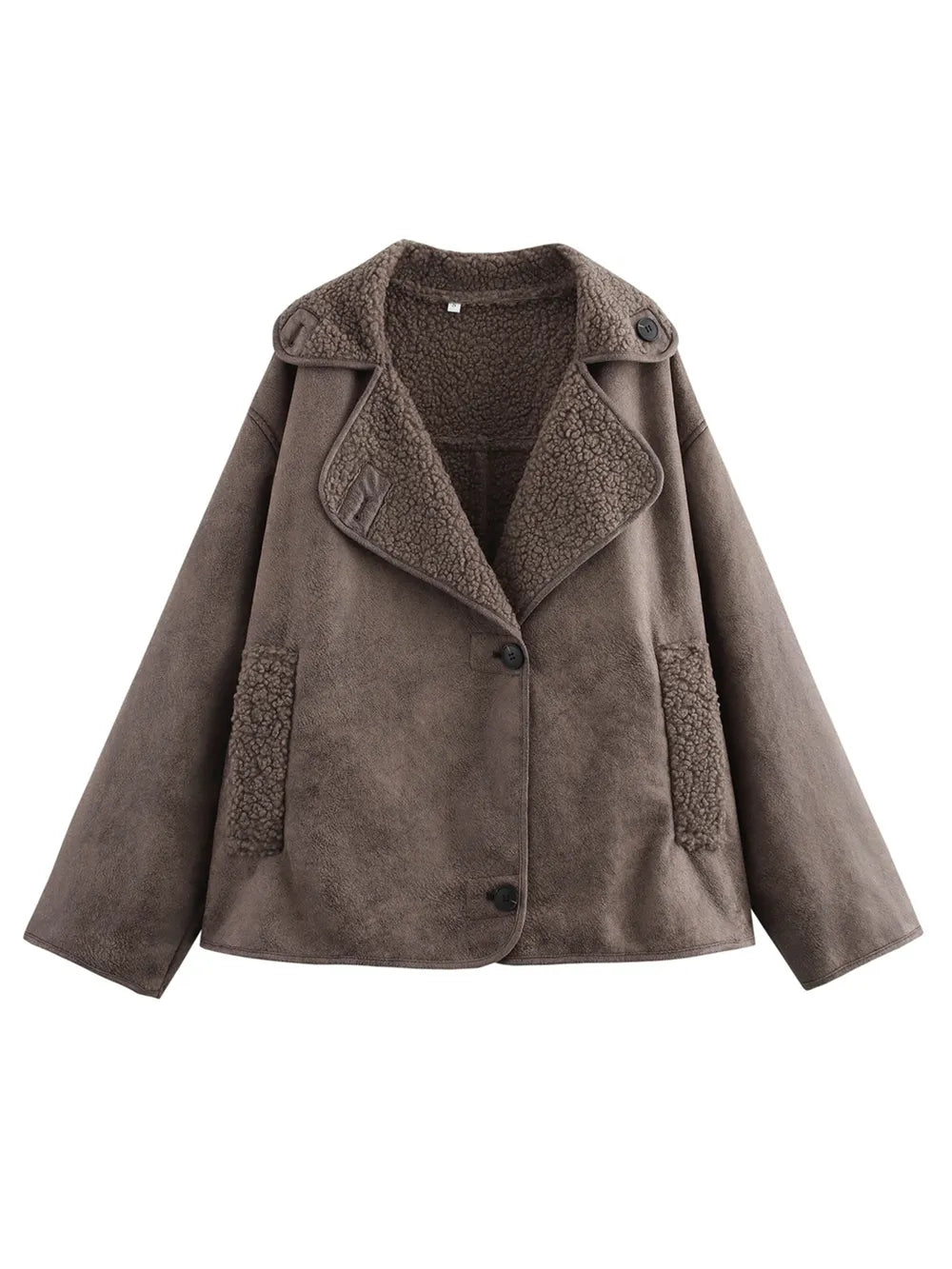 Women's Plush Collared Jacket