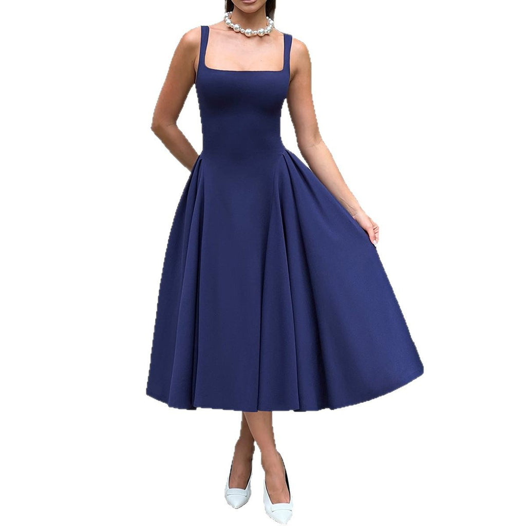 Women's Elegant Linen Camisole Dress