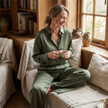 Loose shirt and wide-leg pants set