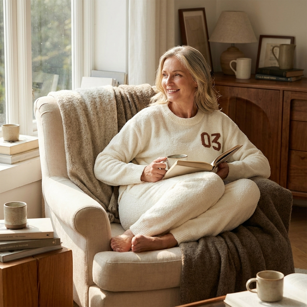 Plush fleece loungewear set