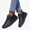 NADIA — Women's Faux Suede Strap Sneakers