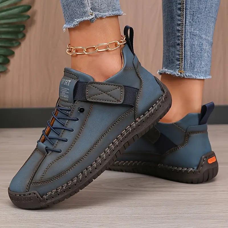 NADIA — Women's Faux Suede Strap Sneakers