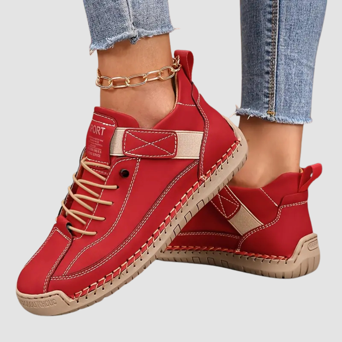 NADIA — Women's Faux Suede Strap Sneakers