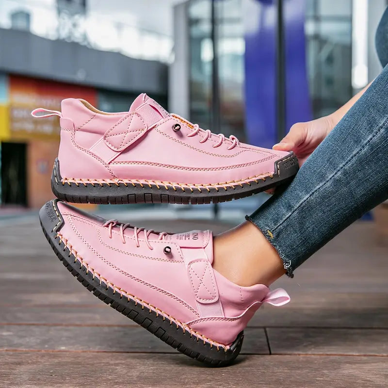 NADIA — Women's Faux Suede Strap Sneakers