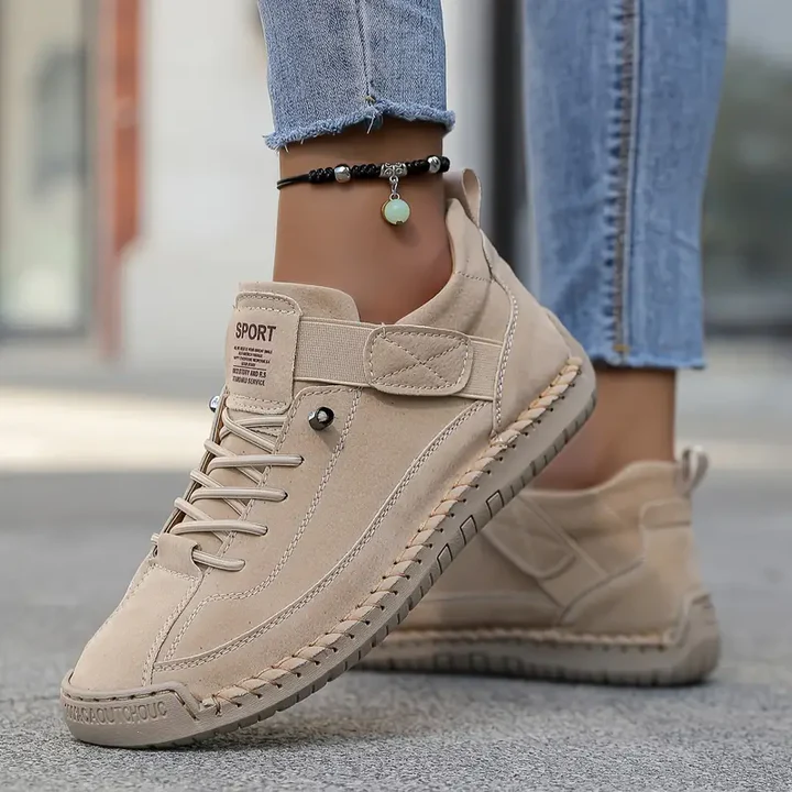 NADIA — Women's Faux Suede Strap Sneakers