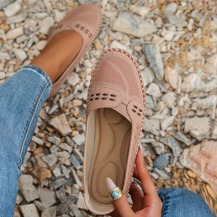ELOWEN — Women's Perforated Whipstitch Flats