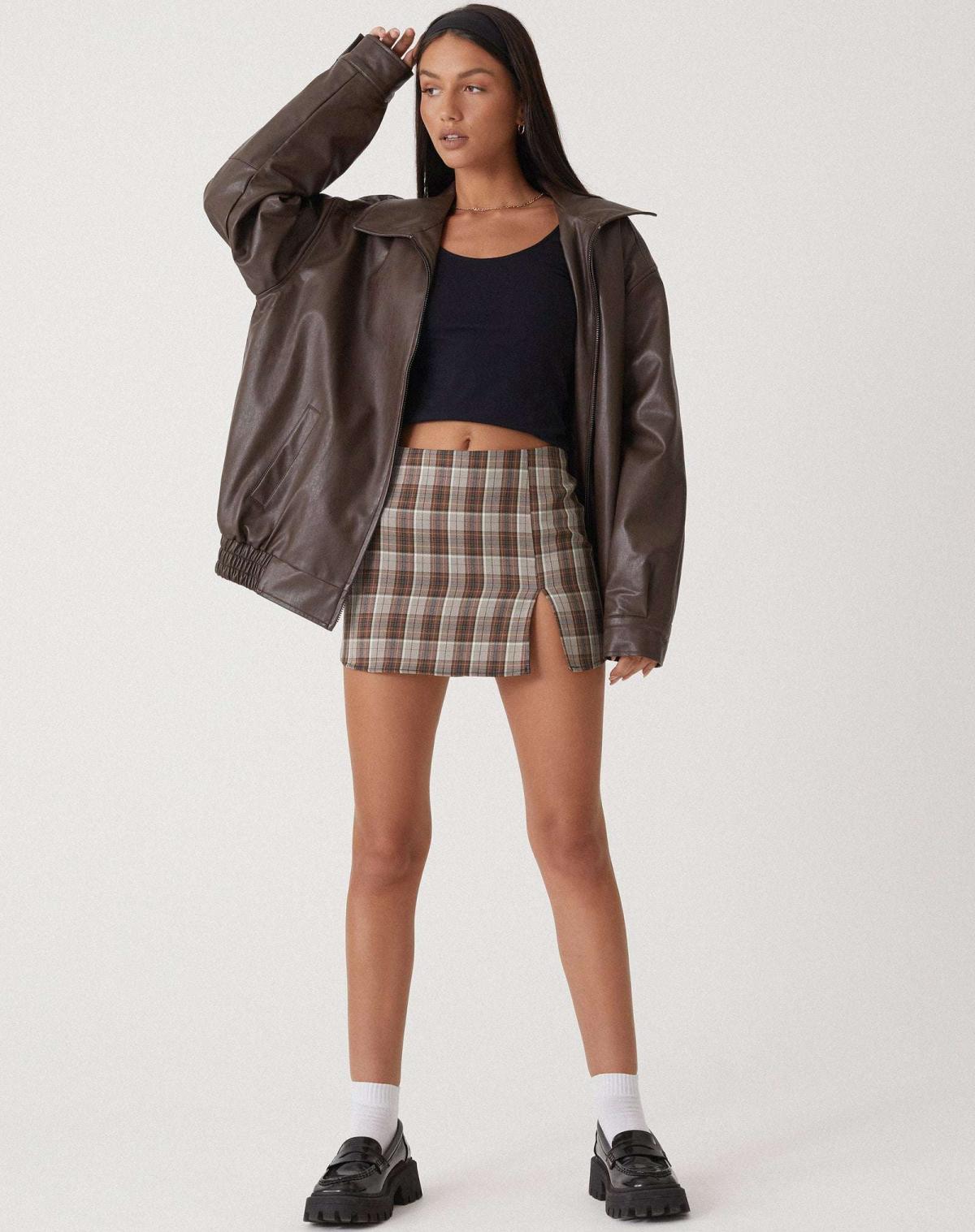 JUNO — Women's Zip-Front Bomber Jacket with Spread Collar