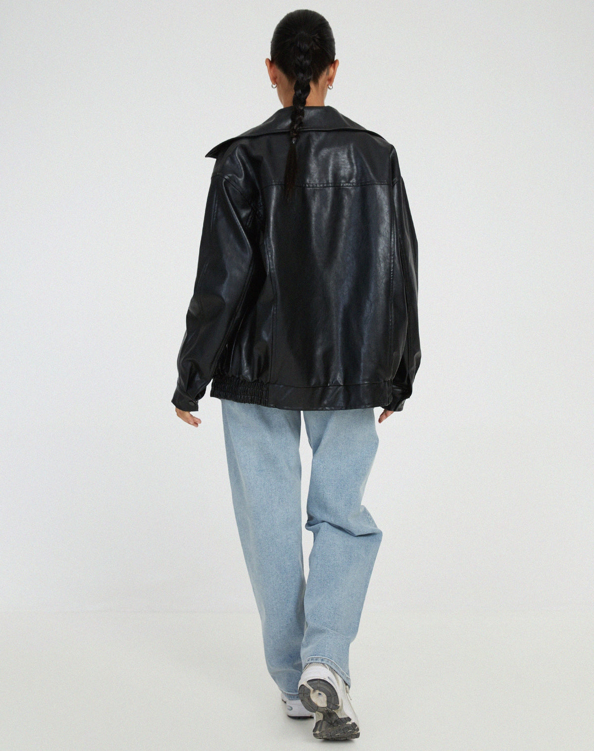 JUNO — Women's Zip-Front Bomber Jacket with Spread Collar