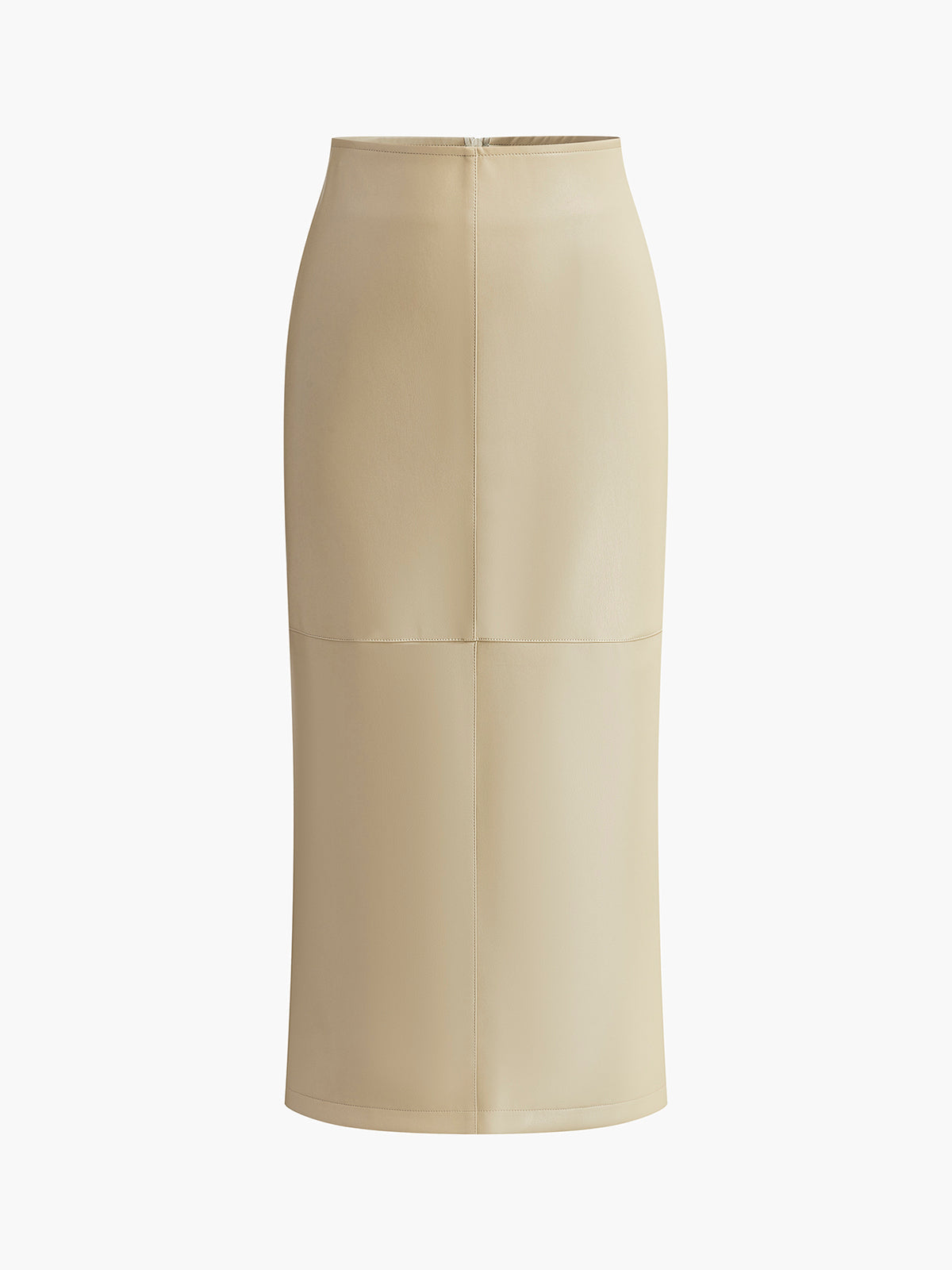 ROSALIE — Women's Panel Seam Midi Skirt with Back Slit