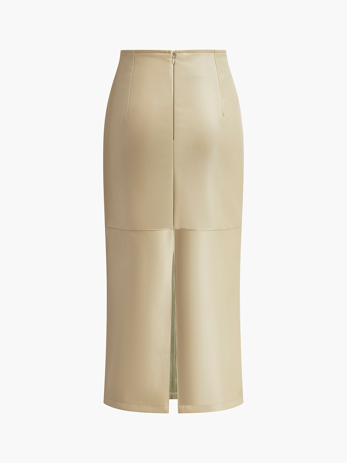 ROSALIE — Women's Panel Seam Midi Skirt with Back Slit