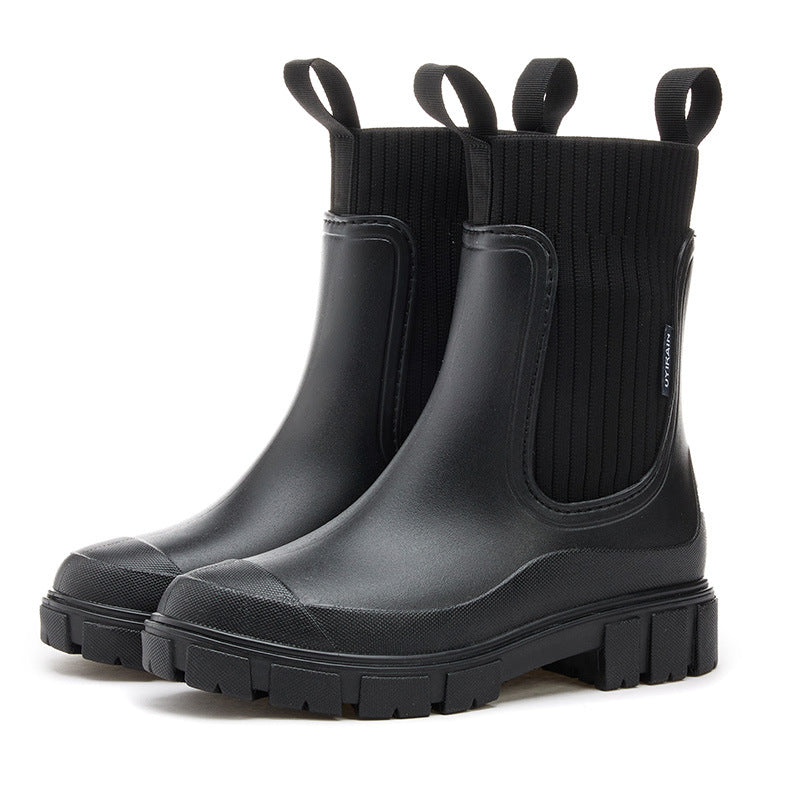 FREYA — Women's Rubber Lug Sole Ankle Boots