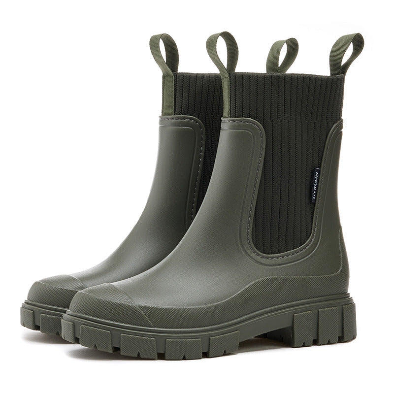 FREYA — Women's Rubber Lug Sole Ankle Boots