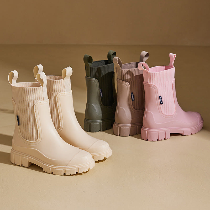 FREYA — Women's Rubber Lug Sole Ankle Boots