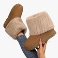 IMOGEN — Women's Fold-Over Cuff Platform Ankle Boots