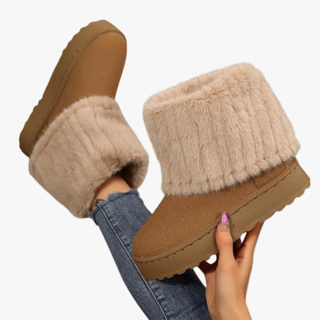 IMOGEN — Women's Fold-Over Cuff Platform Ankle Boots