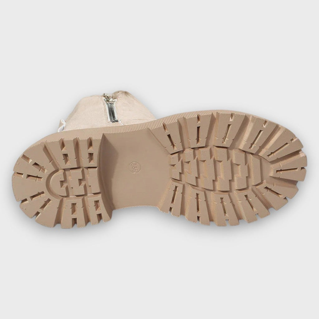 TESSA — Women's Suede-Look Lug Sole Ankle Boots