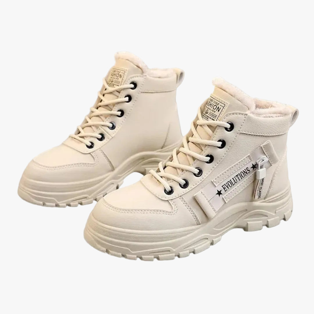 WREN — Women's Faux Fur Lined Lug Sole Ankle Boots