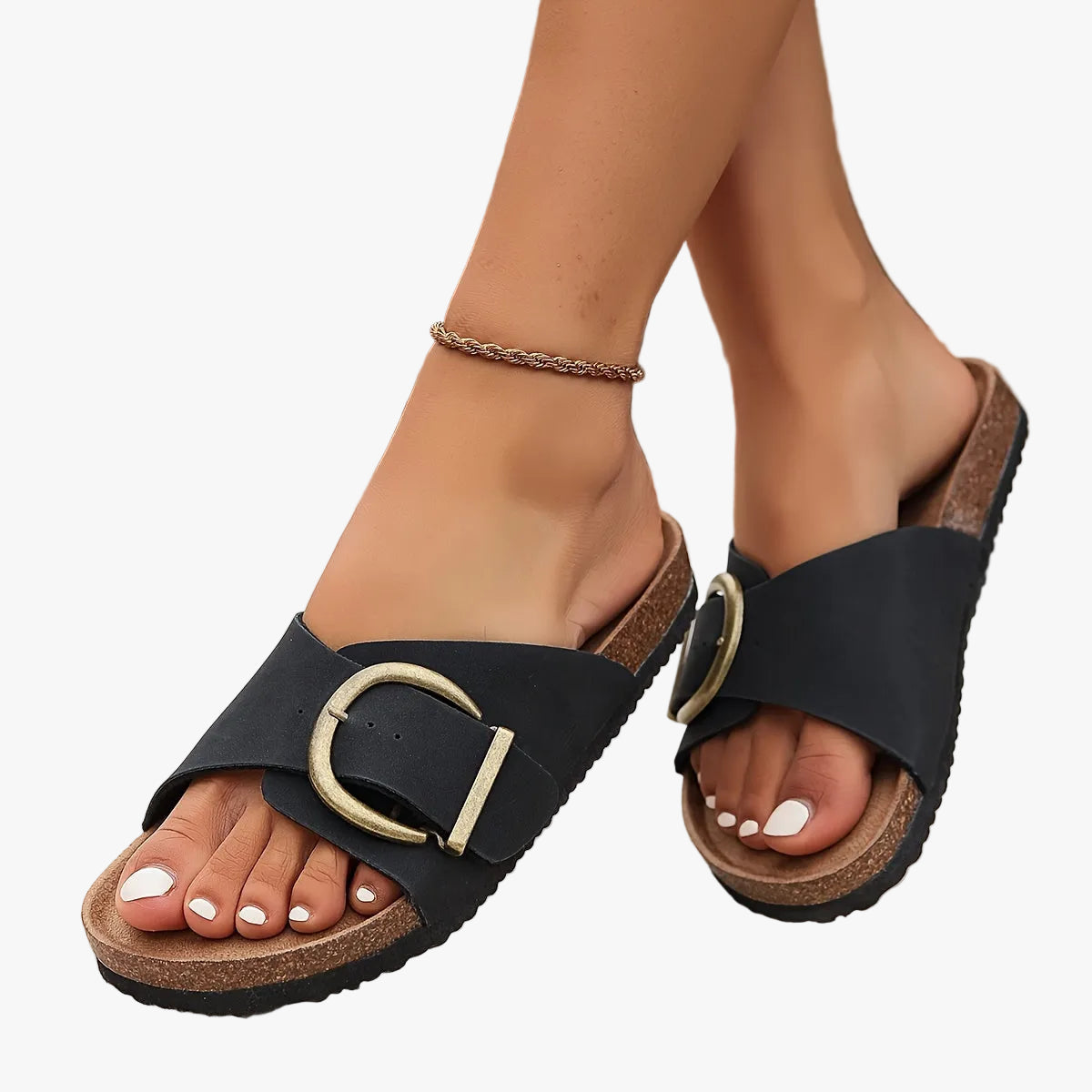 LILA — Women's Open-Toe Buckle Sandals